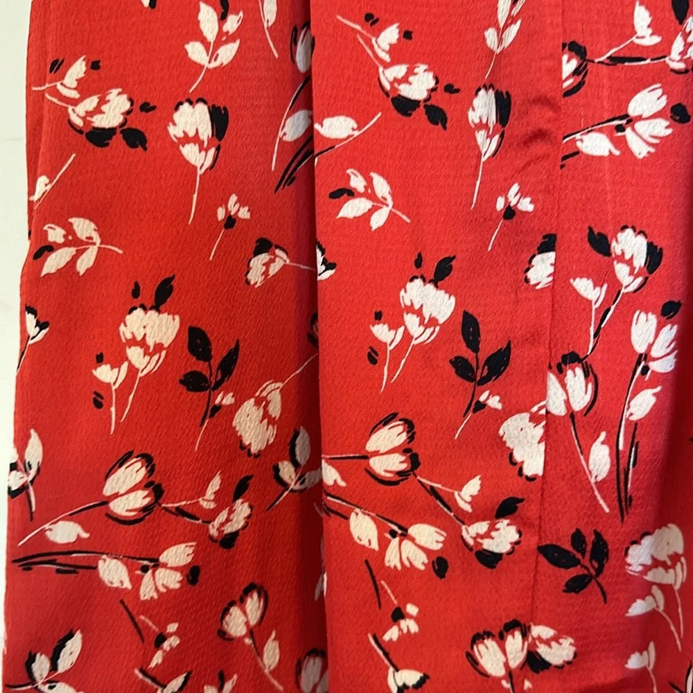 Lost and Wander Red Long Ruched Satin Dress